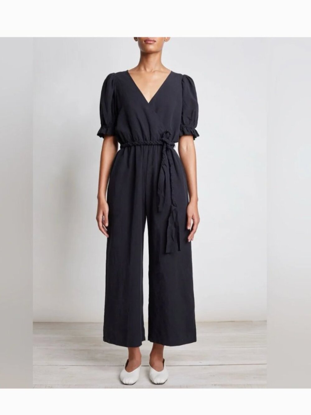 Apiece Apart Chabrol Black Jumpsuit Sz 6
